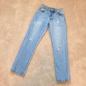 Forever 21 Premium Womens Button Fly High Rise Jeans Size 24